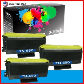 for Brother 3 PacK BROTHER TN650 TN-650 Toner Cartridge for HL5240 5280DW