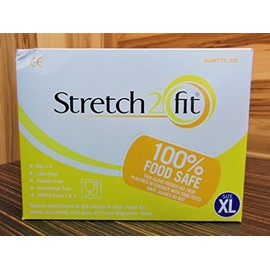 Stretch2Fit Latex-Free Unpowdered Gloves - XL Yellow - 200 Pack