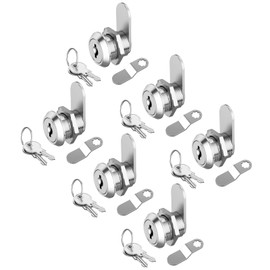 Jayseon 6 Pack Cabinet Locks, Mailbox Lock and Key Secure File Cabinet, 5/8" Cam Lock Keyed Alike Mailbox Lock Replacement for Drawer Toolbox, Zinc Alloy