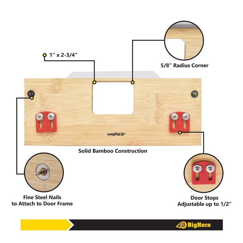 Big Horn 70132 'A' Door Strike Mortising Template – Bamboo