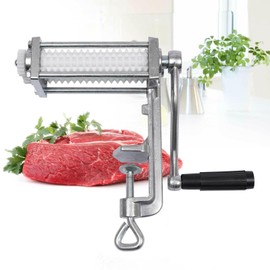 PIAOCAIYIN Meat Tenderizer Machine, Manual Meat Cuber Tool, Heavy Duty Steak Meat Tenderizer Tool, Clamp-On Design, Rolling Meat Tenderizer Cuber for Commercial Home Kitchen Use