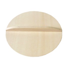 Ikegawa Wood Drop Lid, Spruce, Made in Japan, Natural, Approx. φ9.4 inches (24 cm)