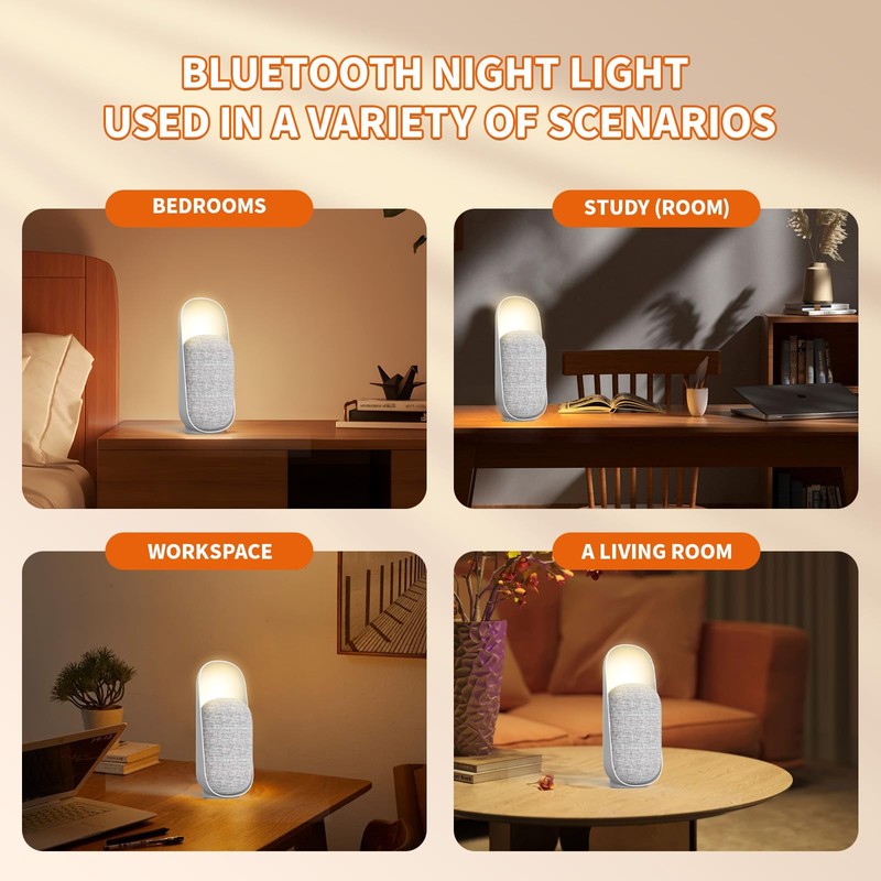 Gemmac 3 in 1 Bluetooth Speaker + Night Light +