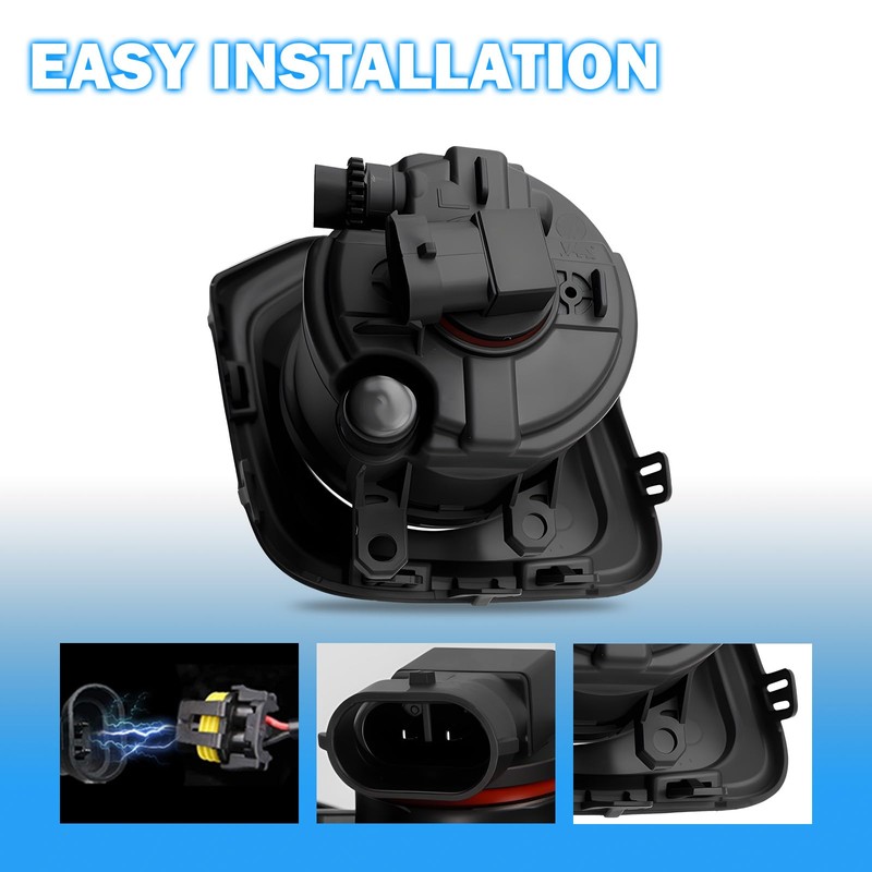 Fog Lights Assembly Kit for 2016 2017 2018 2019 2020