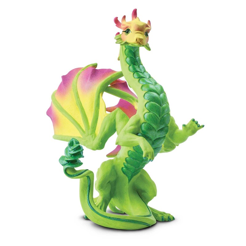 Safari Ltd. Flower Dragon Figurine - Detailed Vibrantly-Colored 4.5" Model