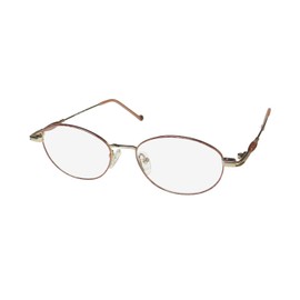 SmartClip 234 Eyeglass Frame/Glasses Full-Rim With Optional Sunglass Clip-Ons [50-17-135, rose/gold]