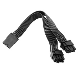 Gintai 8 PIN to Dual 8 PIN (6+2) GPU Power Cable for Graphics Video Card VGA Female to Dual PCI-E Male Y 18AWG Power Cable