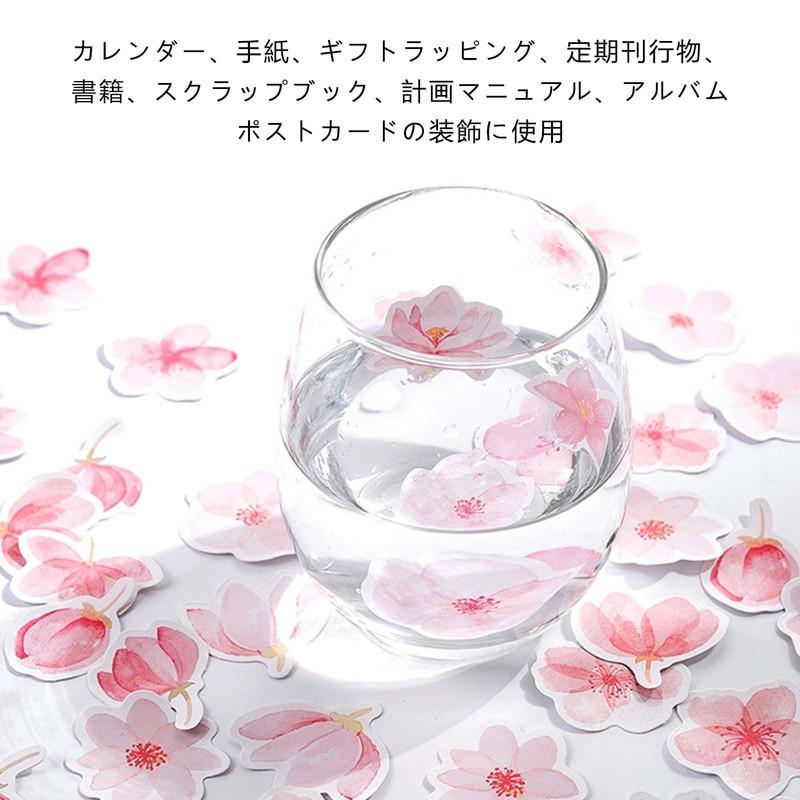 Cherry Blossom Stickers (90 Sheets) Notebook Stickers, Cherry Blossom Stickers,
