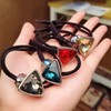 Cubic rubber band, pretty hair tie, daily hair accessory / 큐빅 고무줄 머리 예쁜 헤어끈 데일리 헤어 액세서리