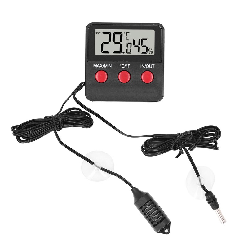 Mini Temperature and Humidity Meter with 2 Probes Digital Hygrometer