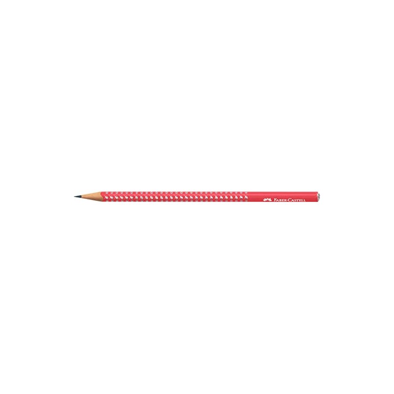 Faber-Castell Sparkle Graphite Pencil, Candy Cane Red
