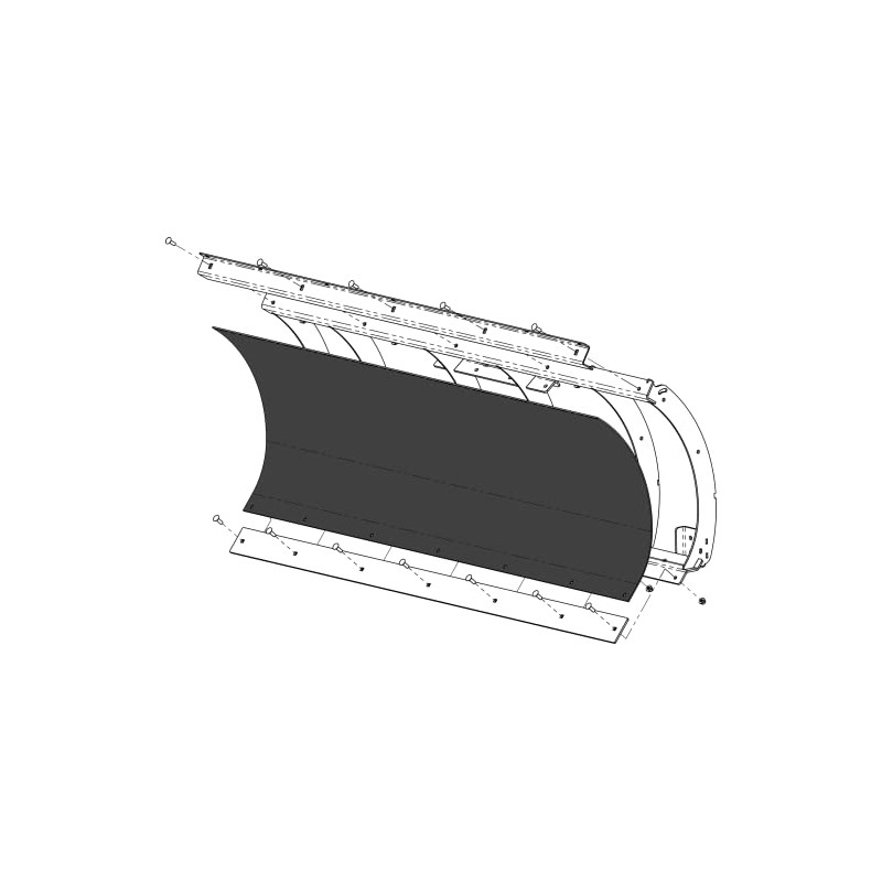 KFI Products 105868-R Poly Blade Replacement - 72in.