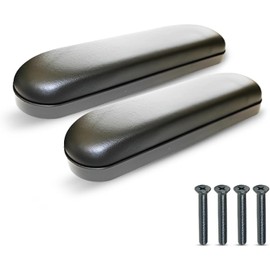 Healthline - Reposabrazos acolchados para silla de ruedas, almohadillas universales de repuesto negras, 14 pies de longitud completa (2)