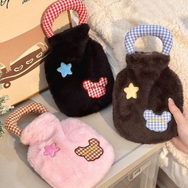 [Barley Star] Carry handle, insulated water bag, comfortable bag-type mini hand warmer, steam pack, hot water pack, winter gift SN.Handle water bag pink