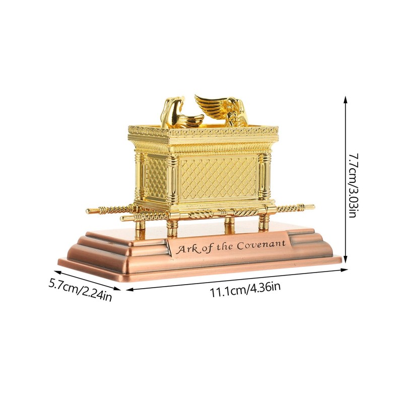 Alipis Ark of The Covenant Replica Religious Statue Antique Gold