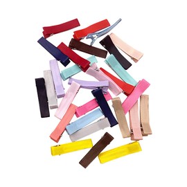 60 Pcs Grosgrain Ribbon Hair Clips Fabric Covered Alligator Hair Clips Mini Soft Barrettes Hair Pins for Baby Girls Toddlers Kids