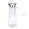 1.2L Acrylic Transparent Juice Bottle Cold Water Pitcher Jug for