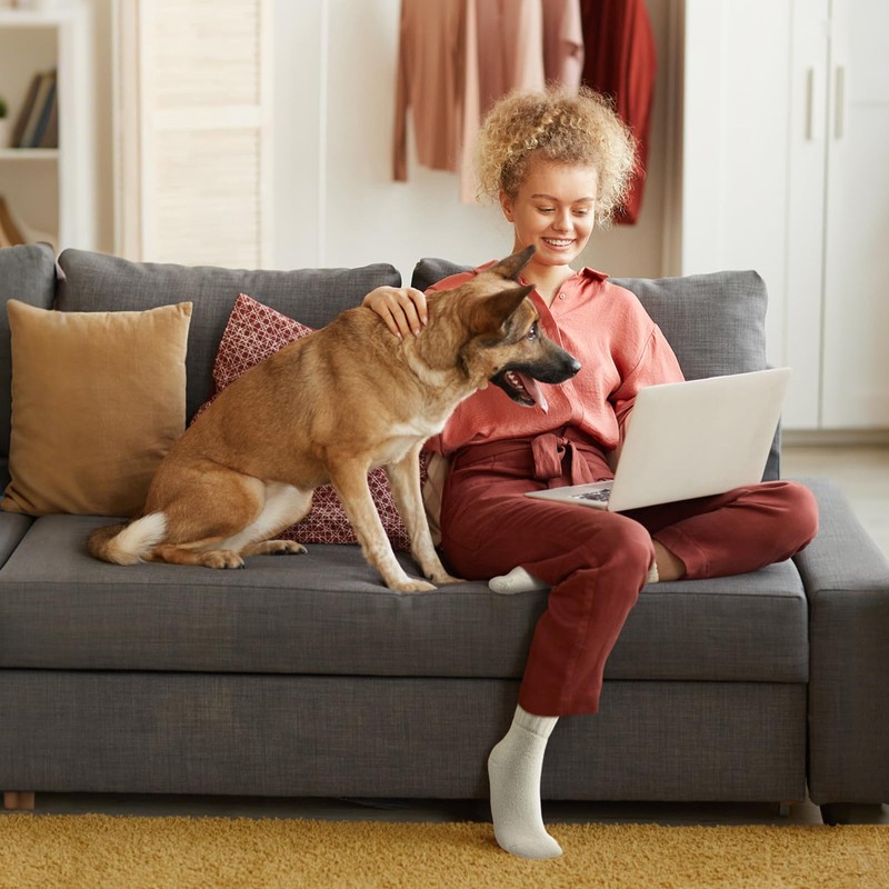 SUNOVELTIES Womens Merino Wool Socks 3 Pairs Winter Ski Warm