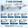 Foldable Stainless Steel Wall Mounted Shelf, Space-Saving Storage and Work