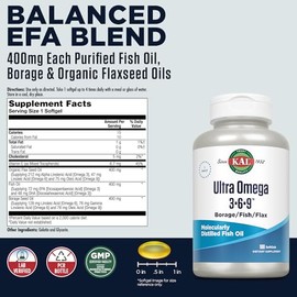 Kal Ultra Omega 3-6-9 -- 100 Softgels by Kal