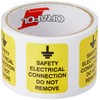 Caledonia Signs 59816 Safety Electrical Connection Do Not Remove Label,