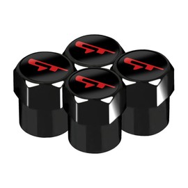 for K5 GT Tire Valve stem caps Compatible with K5 GT line-fit GT Accessories K5 K3 K4 for car Tire stem Caps.(Black-QYGT)