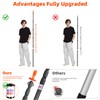 Heavy Duty Telescoping Tarp Poles, Set of 4-4-Section Adjustable 3.1FT