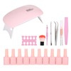 Nail Polish Starter Kit 7 Color Gel + Base Coat