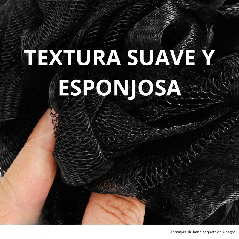 Triko Juego de 4 Esponjas de Baño para Regadera, Esponja