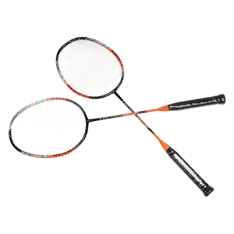 2 Pcs Carbon Fiber Badminton Rackets Ultra Light Adult for