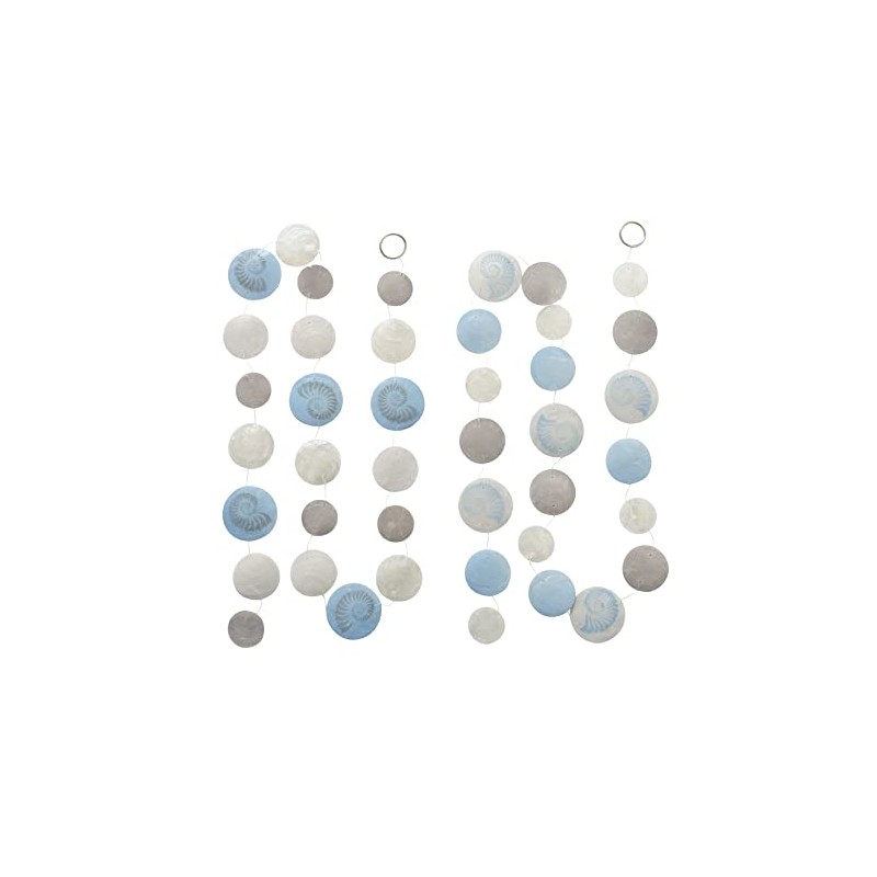 Blake Capiz Garland Blue Grey Length 180 cm Pack of