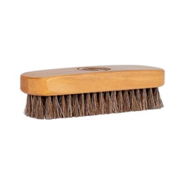 Rhino Wax - Horse Hair Brush - Ideal for Boot or Shoe Brushes - Soft Non-Scratching Horsehair Bristles - Comfy Hard Wood Handle for Cleaning, Polishing, Shining Leather Boots or Shoes