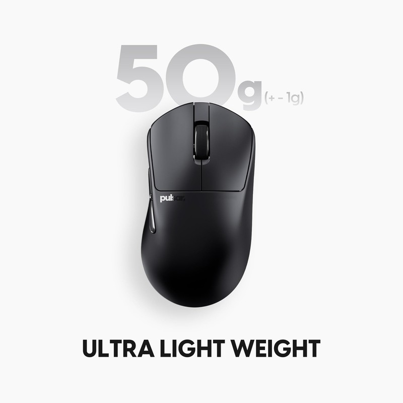 Pulsar Gaming Gears X3 Size Mini Wireless Gaming Mouse, Hybrid