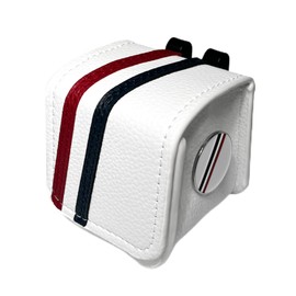 CRODE Golf Ball Bag and Tee Holder with Ball Marker, 3 in 1 Golf Ball Storage Carry Pouch, 1-Ball Capacity, Premium Leather