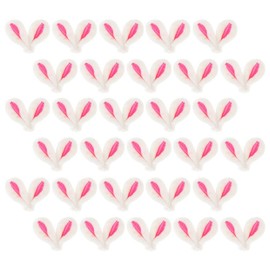 DEARMAMY Pack of 30 Rabbit Ears for Crafts, Easter Bunny Ears, Ornaments, Plush Animal Ears, DIY Headband, Hair Clips, Accessories, Clothing, Hats, Costume