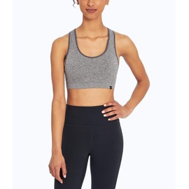 Marika Haley Seamless Sports Bra, Heathered Charcoal, X-Large
