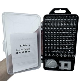 115 in 1 Precision Screwdriver Set, Mini Professional Magnetic Repair Tool Kit, Small Screwdriver for Phone, Computer, Watch, Laptop, Macbook, Game Console, Electronic, Toys,PC Repair Tool Kit