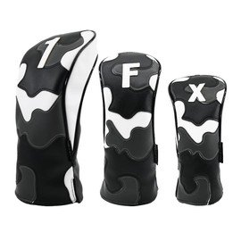 Headcover Driver 440cc 460cc Golf Cover Wood Cover Utility Golf Headcover UT Waterproof Camouflage (Camo Black, DR)