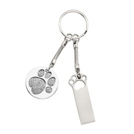 FeliSun 16GB 32GB 64GB 128GB High Speed USB 3.0 Flash Drive with key ring,Metal Memory Stick U Disk Pen Drive Creative Gift (128GB)