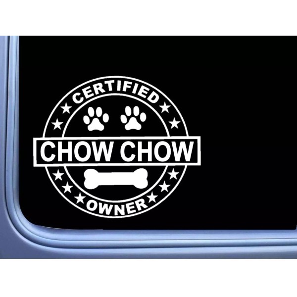 EZSTIK Certified Chow Chow L291 Dog Sticker 6" decal