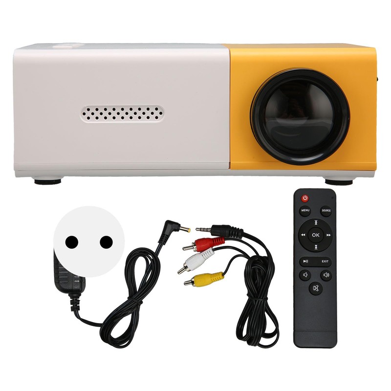 Projector, 1080P Full HD Video Projector, Portable Film Projector for