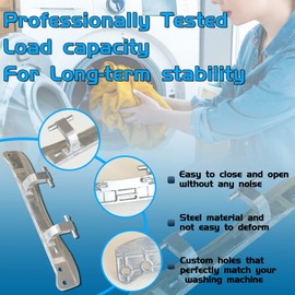 B.ZSSY W10208415 WPW10208415 Dryer Washer Door Hinge Compatible for Whirlpool Maytag Kenmore Crosley Front Loader Dryer and Washer Hinges Replaces for 1872427,AP6017115,PS11750410,EA11750410