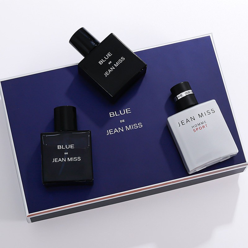 3 Pcs Men's Perfume Set Refreshing Long Lasting Light Scent