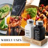 Salt and Pepper Shakers Set with Holder - Dopeca Glass