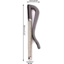 Silver Metal Bifold Money Clip Bar Wallet Replace Parts Spring Clamp Cash Holder