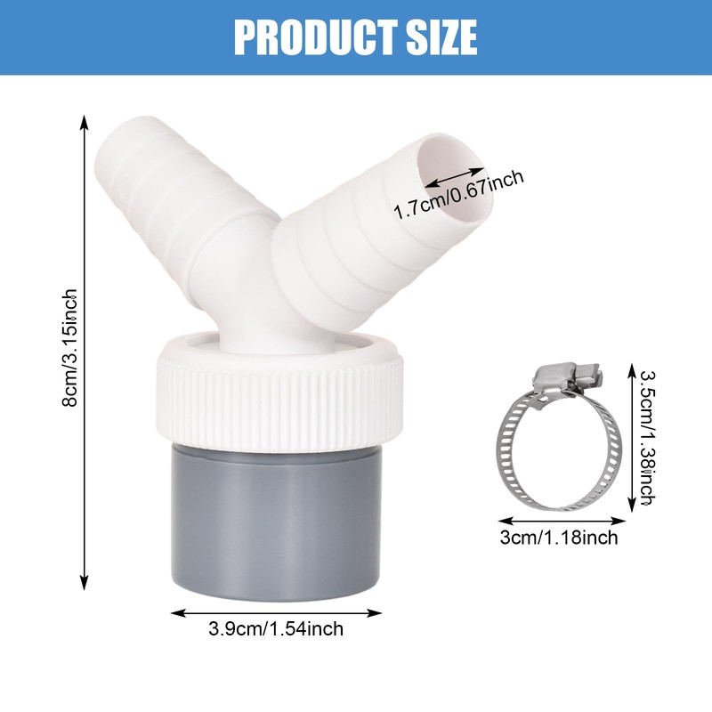 Washing Machine Drain Double Connection Y Adapter - Y Adapter