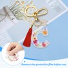 Xiahuyu Initial Letter Keychain for Women Tassel Butterfly Pendant Key