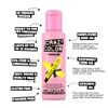 Crazy Color Caution UV Semi-Permanent Hair Dye. Highly Pigmented Neon