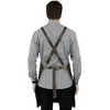 Under NY Sky Leather Apron - Cross-back Straps, Split-Leg, Riveted,