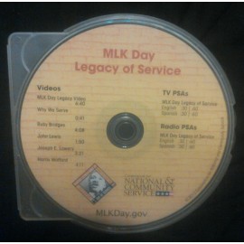 Unbranded Martin Luther King Jr, MLK Day Legacy of Service Multimedia CD, New!!!